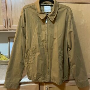 Denim & Flower Tan Lightweight Zip-Front Shirt Jacket